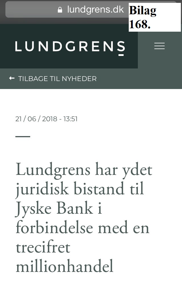 Welcome to Denmark's Criminal Banks, which deceive the bank's customers. Anders Dam JyskeBank leads the bank's fraud, along with the management. :-) In this Danish bank, the management is doing giant fraud against customer, together in a union. While other Danish banks only make money laundering, makes Jyskebank also document false and fraud. Since the Danish police do not want to stop the banks' obvious fraud, against their customers. Can we who are being deceived, only cry out to warn others against Danish banks like this Jyske Bank. We have tried to talk to the criminal gang, JYSKEBANK since May 2016. But the gang will not talk to their victim. :-) If it is just a matter of the bank's foundation is misunderstood, and the bank jyske bank does not itself believe, that the management are together in unity, and does and continues fraud against their customers. Why does the group jyskebank refuse to talk with us, but continues fraud against their customers. :-) When conversation promotes understanding. :-) For over 3 years we have tried to enter into a dialogue with the bank, who stubbornly refuses to talk to us. We should look at the matter together. And if we, as a customer, are wrong, we are the first to apologize We ask the Jyske Bank to receive our request, and the court's offer to meet, and together solve the jyske bank's problems. We therefore ask the board of directors, take its responsibility and loosen this small disagreement. Best regards May 28, 2019 Storbjerg Erhverv Management Søvej 5. 3100. Hornbæk. Phone 22227713